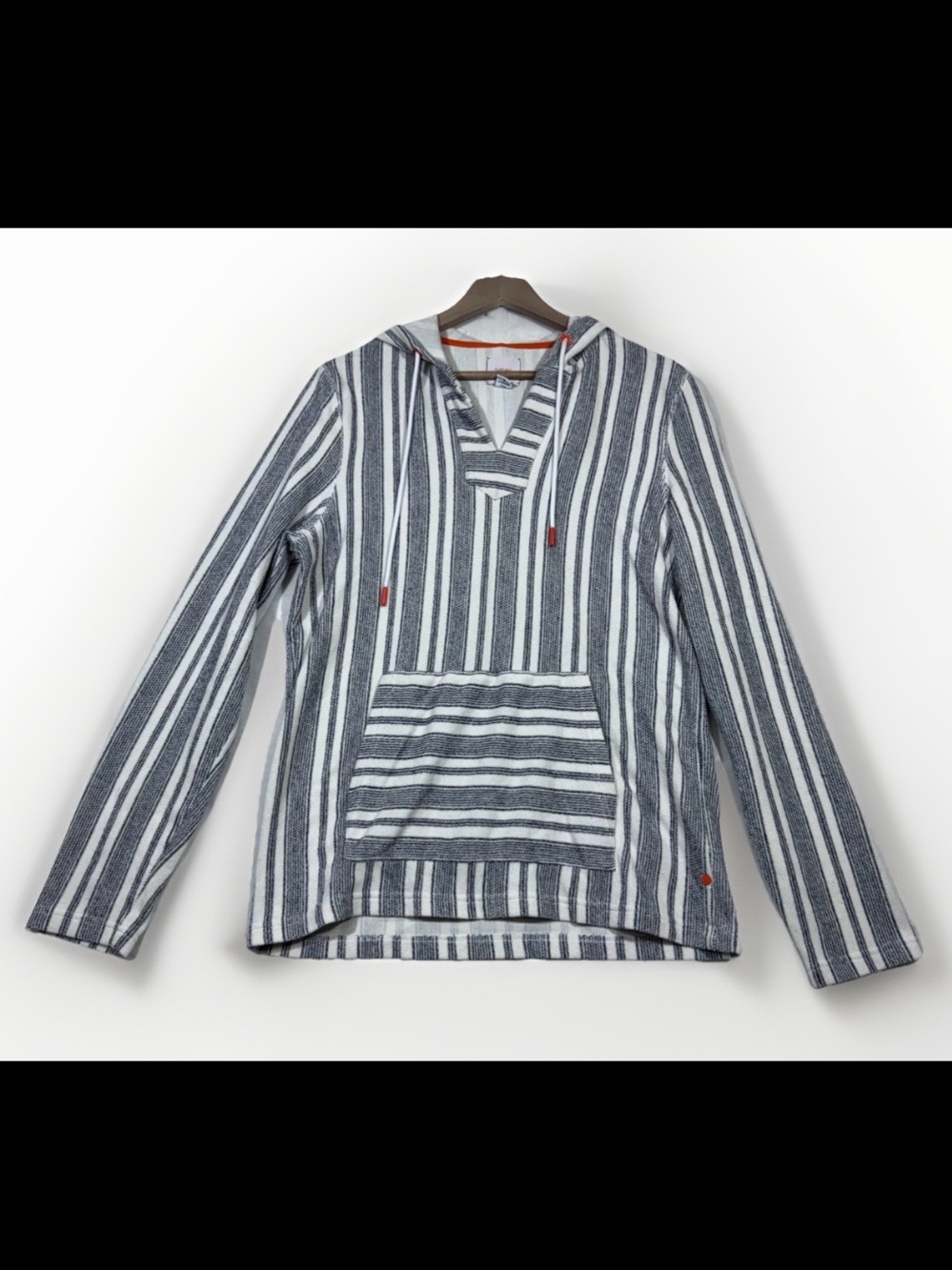 SWIMS Treville Terry Hoodie Mens Large Pullover Beach Kangaroo Pocket Nautical